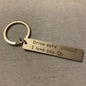 Drive Safe Uncle Keychain